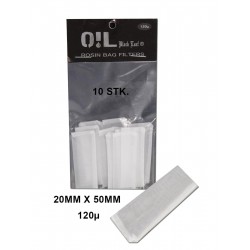 Oil Black Leaf Rosin Bag Filters 20x50mm 120µ 10er Pack