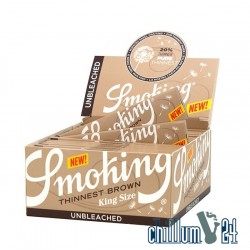 Box 50x Smoking Thinnest Brown King Size Slim 33 Blatt