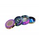  Alu-Grinder 4-teilig 55mm Rainbow Mandala 1
