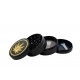  Alu-Grinder 4-teilig 50mm Black Gold Leaf 