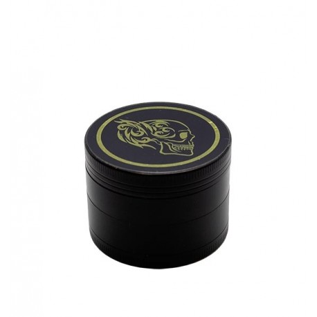  Alu-Grinder 4-teilig 50mm Black Gold Skull 1