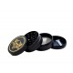  Alu-Grinder 4-teilig 50mm Black Gold Skull 2