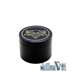  Alu-Grinder 4-teilig 50mm Black Gold Skull 2