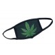 Mundschutz Behelfsmaske One Size Black Leaf Green 