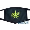 Mundschutz Behelfsmaske One Size Black Hemp Green