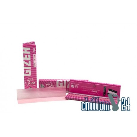 Gizeh Pink King Size Slim + Tips Extra Fine Limited Edition