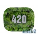 Metall Rolling Tray 420 Green 18x14cm