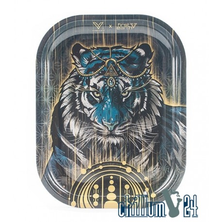 Metall Rolling Tray First Earth Tiger 18x14cm