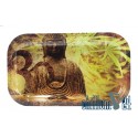 Metall Rolling Tray Buddha 27x16cm