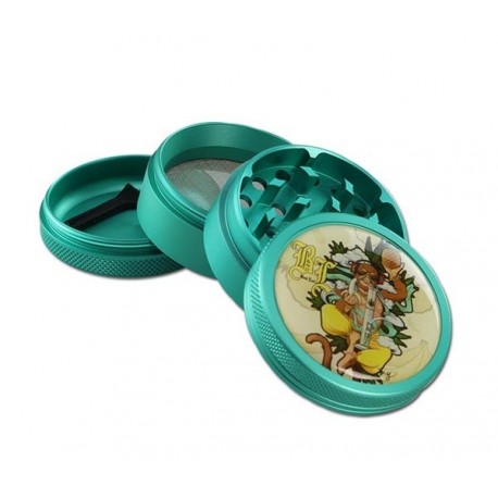 Black Leaf Alu-Grinder 4-tlg. Hanuman Türkis