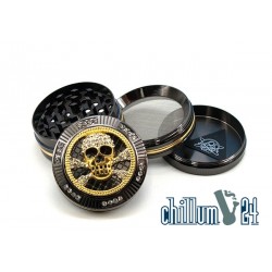 Champ High Metallgrinder Gold Skull 4-teilig 50mm