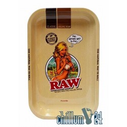 Metall Rolling Tray RAW Girl 27,5x17,5cm