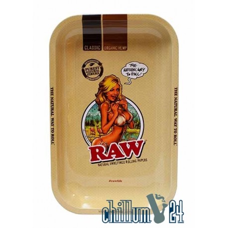 Metall Rolling Tray RAW Girl 27,5x17,5cm