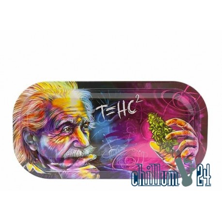 Metall Rolling Tray Einstein 20,8x10,5x1,8cm