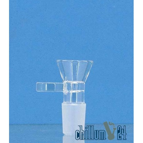 Glassteckkopf Flutsch 18.8er Schliff Clear mit Henkel