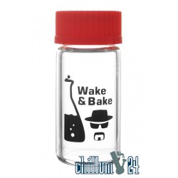Heisenberg Glasbehälter mit Schraubverschluss Wake & Bake