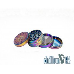 Amsterdam Metallgrinder 50mm Rainbow Leaves 2