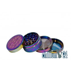 Amsterdam Metallgrinder 50mm Rainbow Leaves 4
