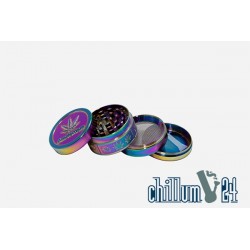 Amsterdam Metallgrinder 50mm Rainbow Leaves 3