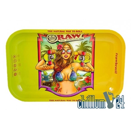 Metall Rolling Tray Raw 'Brazil' 2nd Edition 27,5 x 17,5 x 2,5 cm 