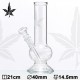 Plain Sand Leaf Glas Bong Mini Bowl 14,5er Schliff 21cm