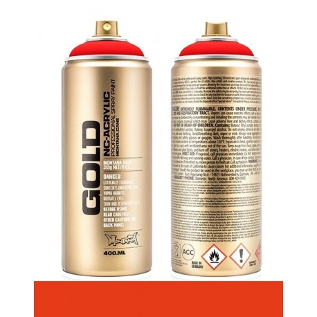 Montana GOLD 400ml Fluorescent Colors F3000 Fire Red