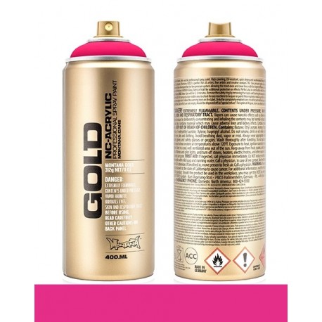 Montana GOLD 400ml Fluorescent Colors F4000 Gleaming Pink