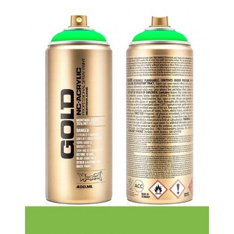 Montana GOLD 400ml Fluorescent Colors F6000 Acid Green
