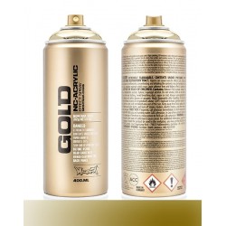 Montana GOLD 400ml Chrome Effect Colors M3000 Gold Chrome