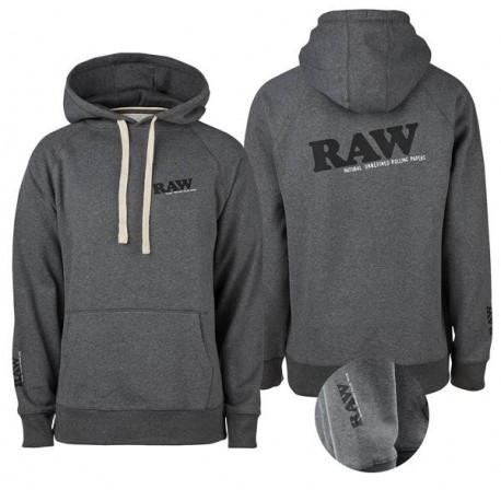 RAW Hoodie Grey Logo