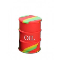 Ölfass mit Deckel med. Silikon 26ml Camouflage Rasta