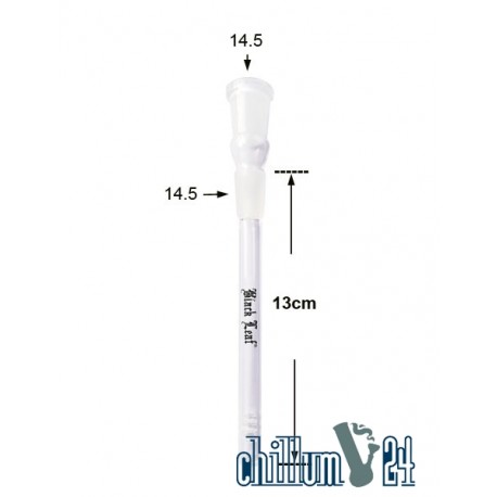 Black Leaf Schlitz-Diffusor-Chillum 14.5 -14.5 Länge 13cm