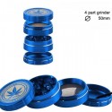 Grace Glass Amsterdam Grinder 4-Part 50 mm Blue