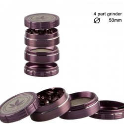 Grace Glass Amsterdam Grinder 4-Part 50mm Purple