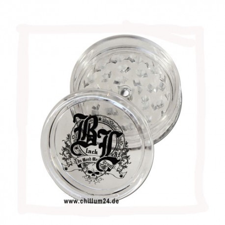 Black Leaf Acryl Grinder mit Magnet und Fach 60 mm