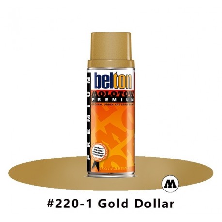MOLOTOW Premium 400 ml #220-1 Gold Dollar Metallic