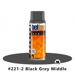 MOLOTOW Premium 400 ml #221-2 Black Grey Middle
