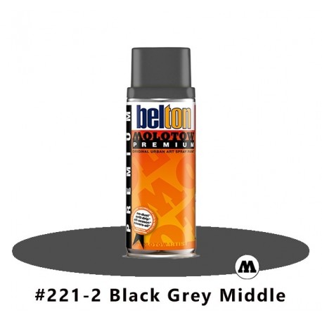 MOLOTOW Premium 400 ml #221-2 Black Grey Middle