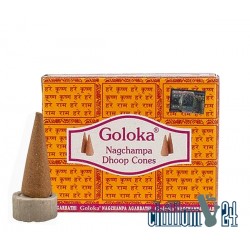 Goloka Nagchampa Räucherkegel Doop Cones 10 Stk.