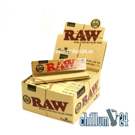Box 24x Raw Connoisseur KS Slim Papier + Filtertips 