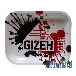 Metall Rolling Tray GIZEH Large 36 x 29,5 x 3 cm White