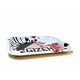 Metall Rolling Tray GIZEH 36x29,5x3 cm White