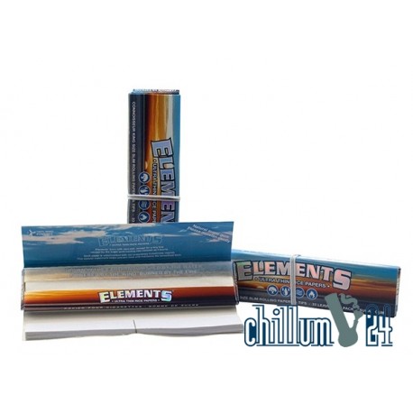 Elements Connoiseur Reispaper King Size Slim + Tips