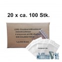 Box 20x Baggies Blanko 40x40x0,05 mm ca. 100 Stück