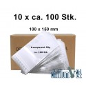 Box mit 10x Baggies Blanko 100x150x0,05 mm ca.100 Stück