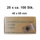Box 20x 100 BAGGIES mit Blatt 40x60x0,05 mm 