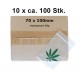 Box 10x 100 BAGGIES mit Blatt 70x100x0,05 mm