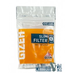 Gizeh Slim Aktivkohlefilter 6mm 120 Stk.