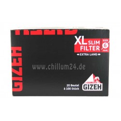 Box 20x Gizeh XL Slim Eindrehfilter
