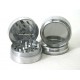 Alu-Grinder 4-tlg 40mm Silver 37mm hoch